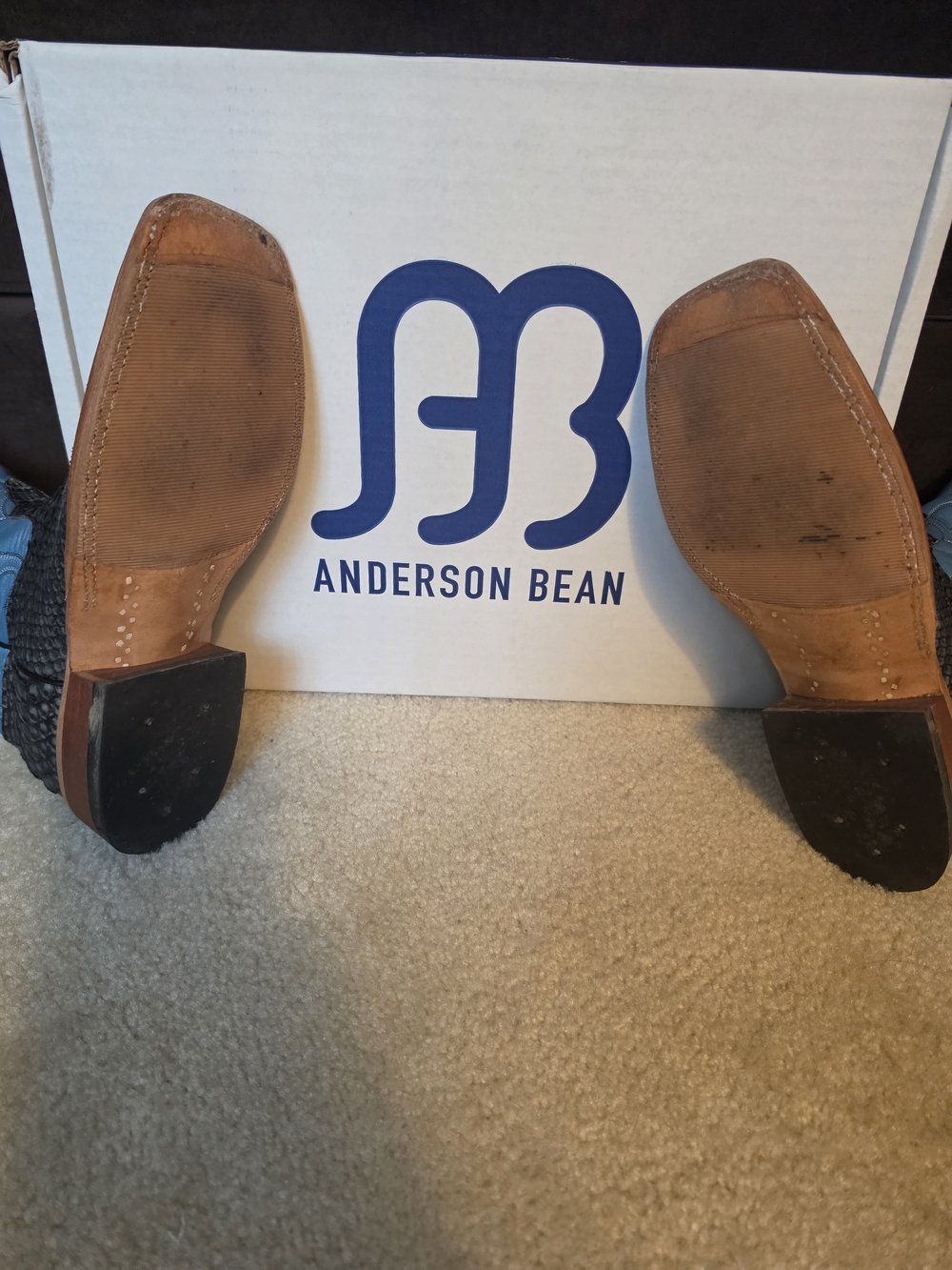 Anderson Bean Black Rustic Python - Picture 3 of 4